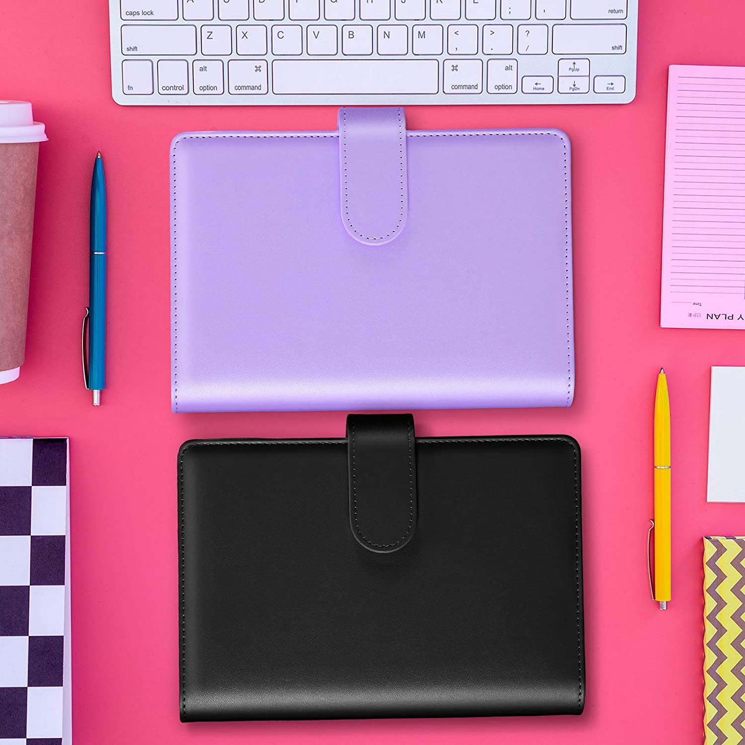 A6 Pu Lederen Notebook Losbladige Bindmiddel Hervulbare 6 Ringband Cover Met Magnetische Gesp Sluiting