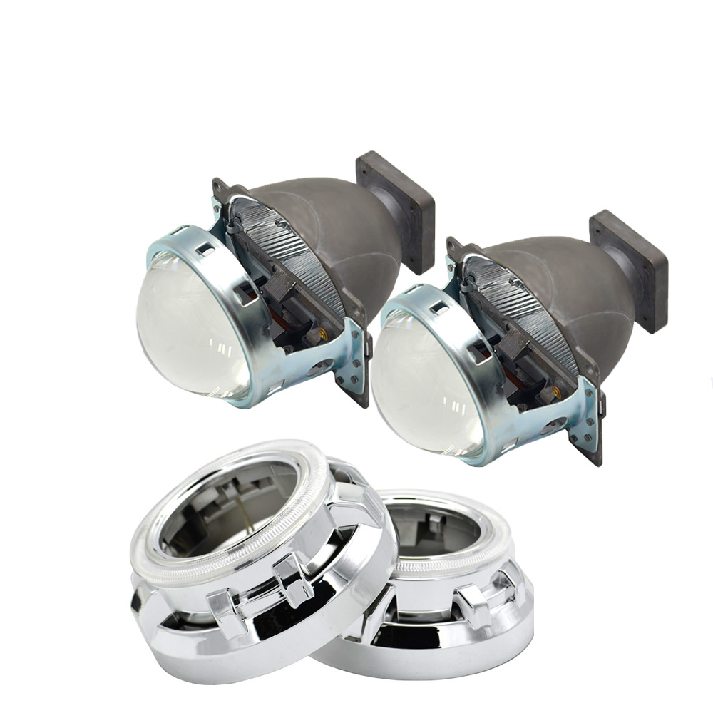 3.0 inch Bi-xenon projector lens shrouds mask for ccfl white angel eyes Easy Install Koito Q5 Projector LHD RHD hid headlight