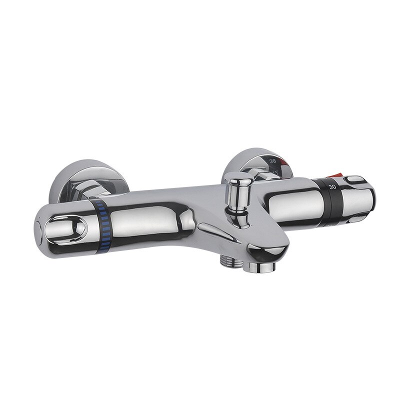 Bathroom Shower Water Thermostatic Control Valve Mixer Faucet Wall Mounted for Solar Water Heater Valve Parts Ceramic Cartridge