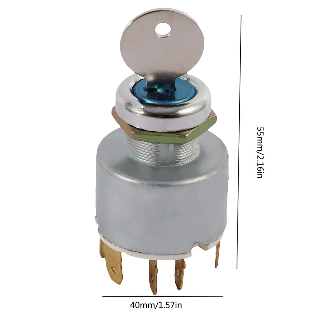 Car Engine Start Button Switch Marine Truck Tractor Ignition Starter 12V Universal Ignition Switch With 2 Keys