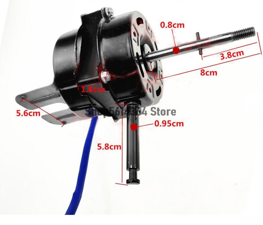 Voor 16 "400Mm Eenfase Uitlaat Elektrische Vloer Bureau Fan Ventilator Motor 220VAC 60W W Condensator FS40-Ft-40