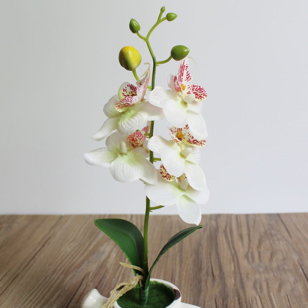 1Pc Kunstmatige Bloem Vlinder Orchidee Tuin Diy Stage Party Thuis Bruiloft Decoratie Home Office Levendige Kleur Kunstbloemen