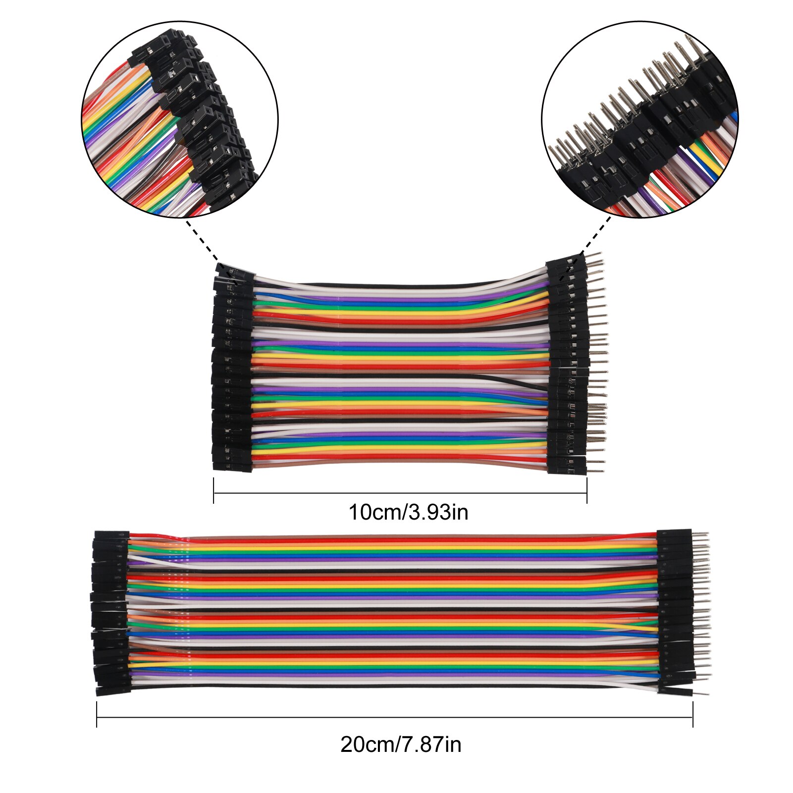 240pcs Jumper Wire Solderless Breadboard 10CM and 20CM Jumper Wire Solderless Breadboard Jumper Wires for Arduino Project