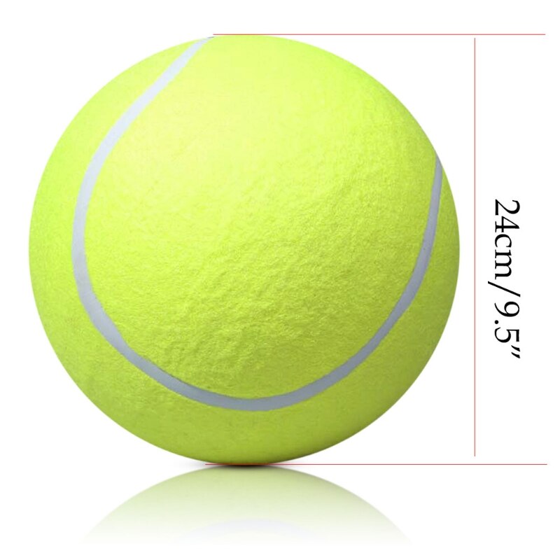 Pelota tenis gigante para mascotas, juguete de firma JUMBO, bola de tenis grande, 24 CM,