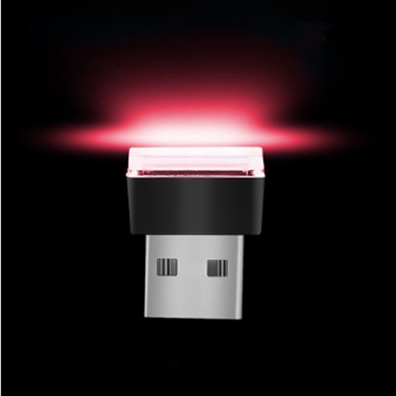 Auto Styling USB Sfeer LED Lamp Licht voor Tesla Roadster Model 3 Model S Model X Auto-styling auto Accessoires: Rood