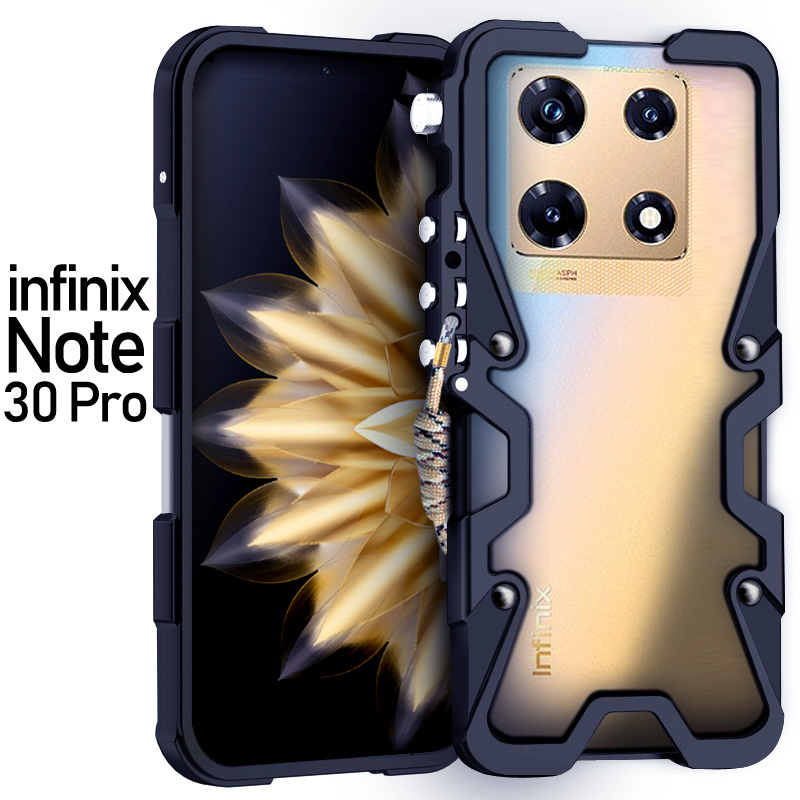 Carcasă metalică pentru infinix  gt 20 gt10 pro, cadru metalic din aluminiu, rezistentă la șocuri, pentru infinix note 30 40 pro zero 30: Roz aprins