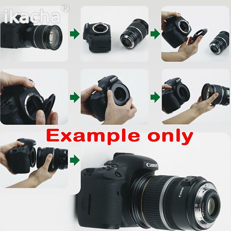 52 55 58 62 67 72 77mm Macro Lentille Inversée Bague D'adaptation Pour Olympus OM 4/3 E-5 E-7 E420 E620 E520 E-410 E-510 E500 Caméra