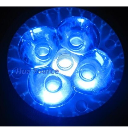 Luz LED para acuario para pecera, bombilla de coral de arrecife, luz de cultivo E27 para peces, plantas acuáticas, 10W: Azul marino