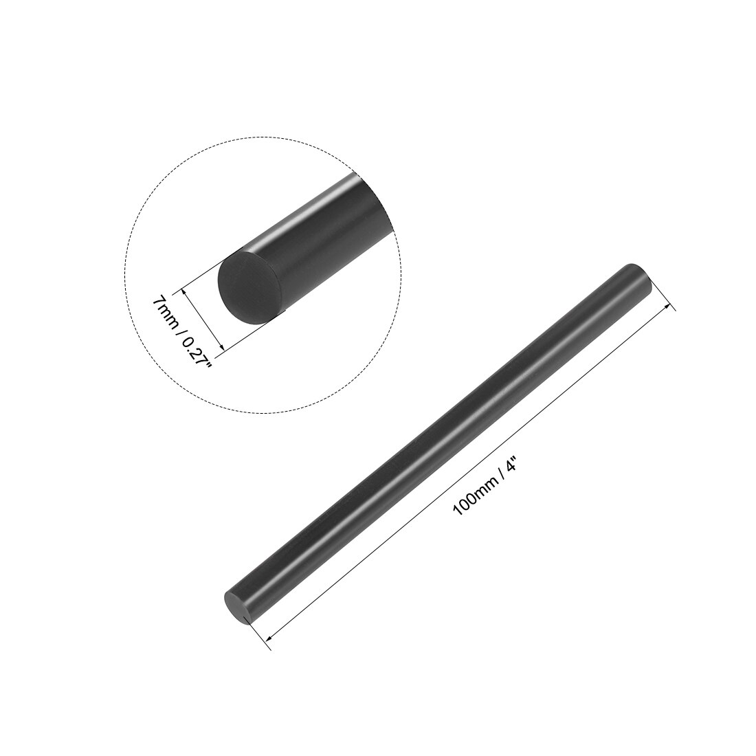 Uxcell 12 Stks/partij 7Mm X 100Mm Melt Lijm Sticks Accessoires Voor Elektrische Lijmpistool Craft album Reparatie Tools