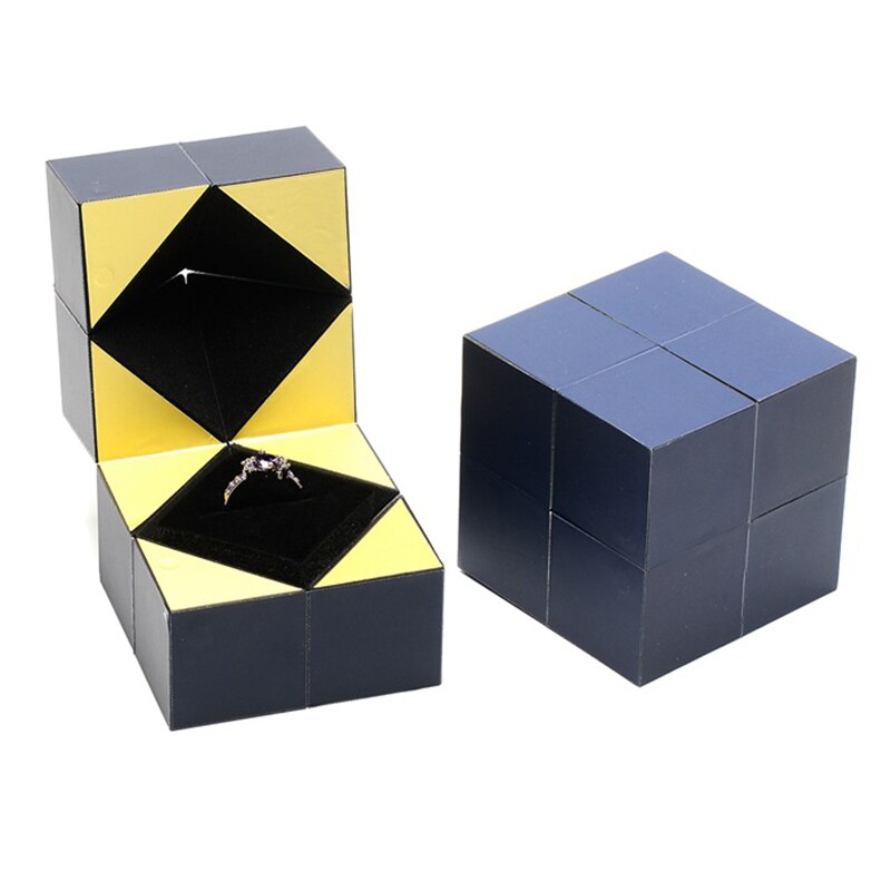 Puzzle Jewelry Box Magical Ring Box for Valentine's Day Proposal Engagement Wedding GHS99