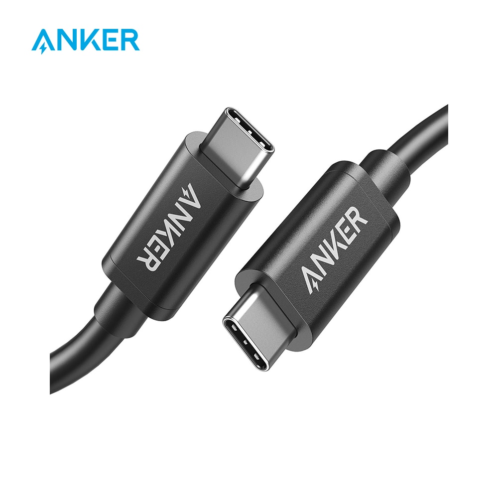 Anker thunderbolt 3.0 kabel usb-c til  c 1.6 ft,40 gbps dataoverførsel, kompatibel med usb 3.1 gen 1/2, perfekt til type-c macbooks