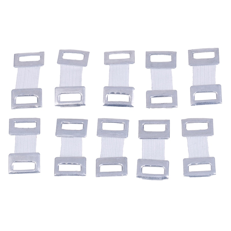 10Pcs/30Pcs Witte Koffie Ehbo-kit Voor Sport Vervanging Elastische Bandage Wrap Stretch Metalen Clips Fixatie klemmen Haken