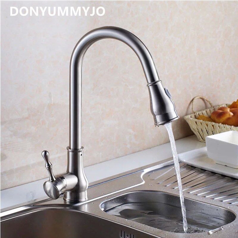 ABS Plastic Chrome Finish Kitchen Faucet Pull Out Spray Nozzle Spout Head Changed Kitchen Faucet Accessories