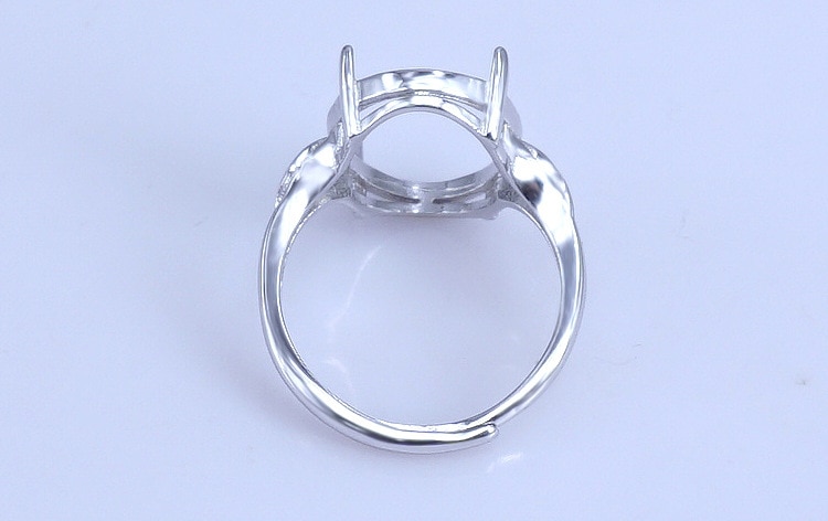 925 Sterling Zilveren Vrouwen Meisje Semi Mount Bases Blanks Base Blank Pad Ring Instellen Bevindingen Voor Sieraden Maken Diy a2588