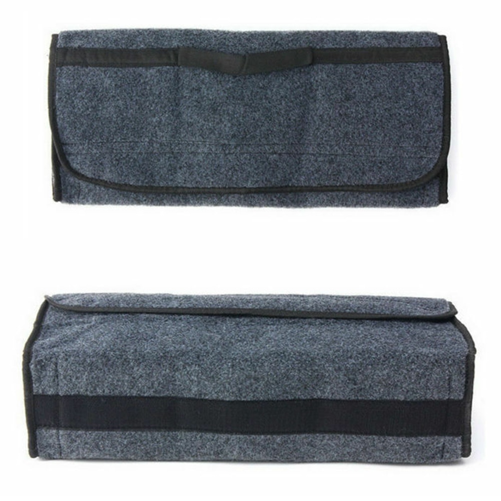 Car Soft Felt Storage Box Trunk Bag Vehicle Tool Box Multi-use Tools Organizer Bag Carpet Folding for emergency Box