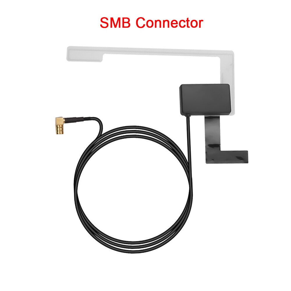 Kebidumei Smb/Sma Connector Voertuig Actieve Antenne Universele Dab Digitale Autoradio Antenne Met Rf Versterker Sterke Stabiel Signaal: SMB