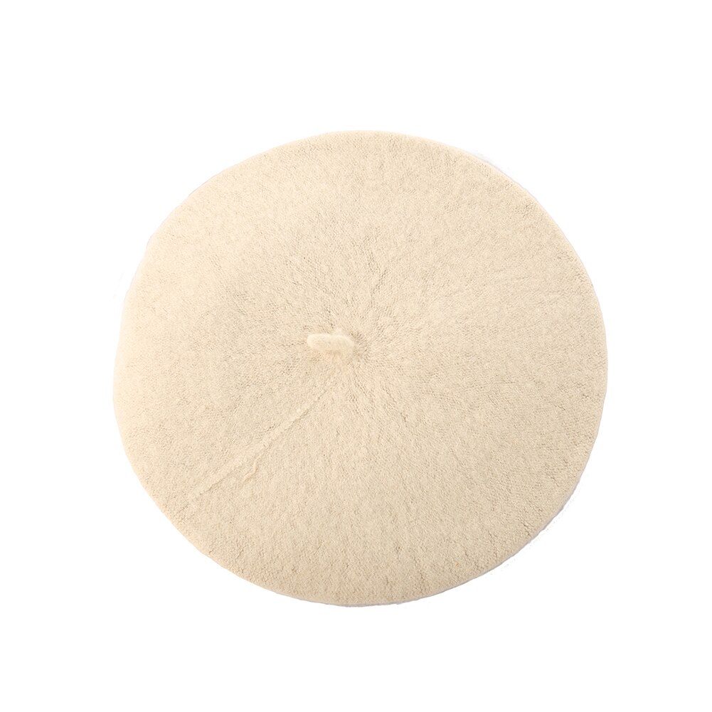 Solid farge varm ull vinter kvinner jente beret fransk kunstner lue lue cap 12 farger 0 j 5y: Aprikos