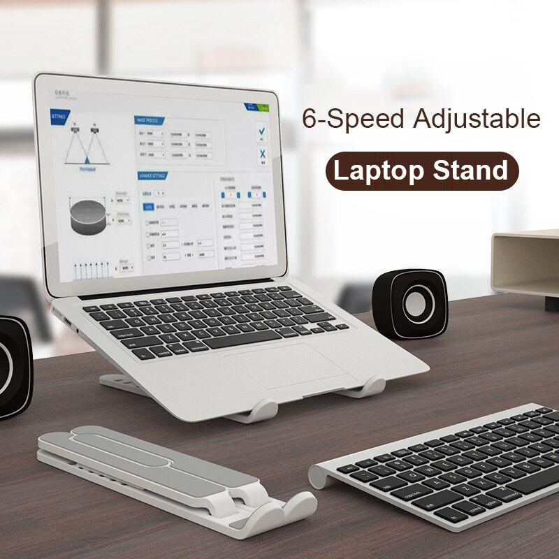 Adjustable Laptop Stand Holder Portable Notebook Base Support Stand For Macbook PC Laptop Computer Stand Riser Cooling Bracket