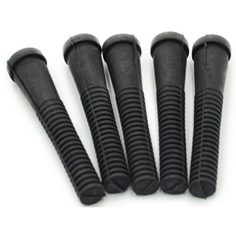 40Pcs Kip Ganzen Gevogelte Plukken Vingers Plucker Picker Ontharing Stok Machine Voor Kip Eenden: Black