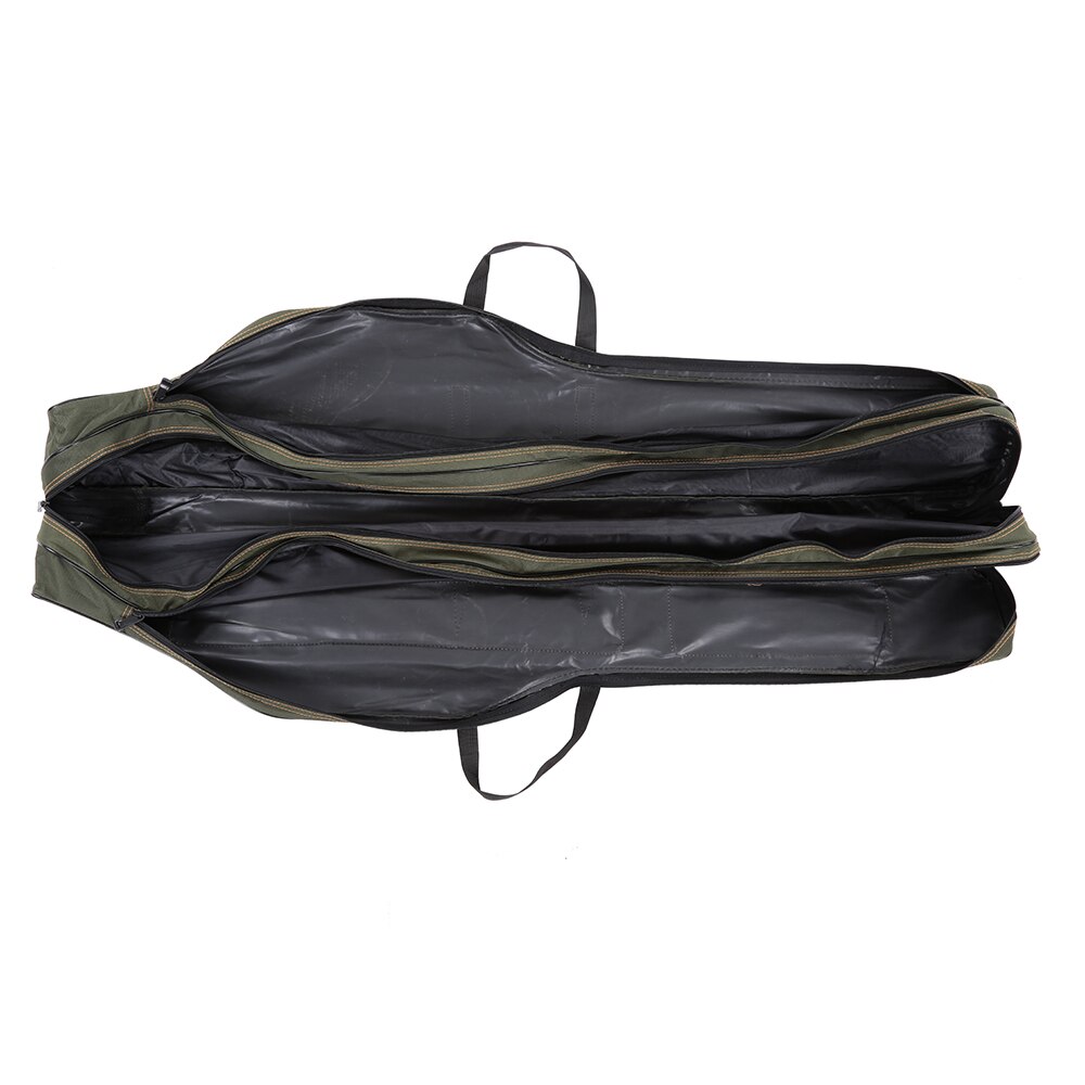 Porte-canne à Pêche Pliable FDDL En Toile 1680D, Vert Foncé, Deux Niveaux