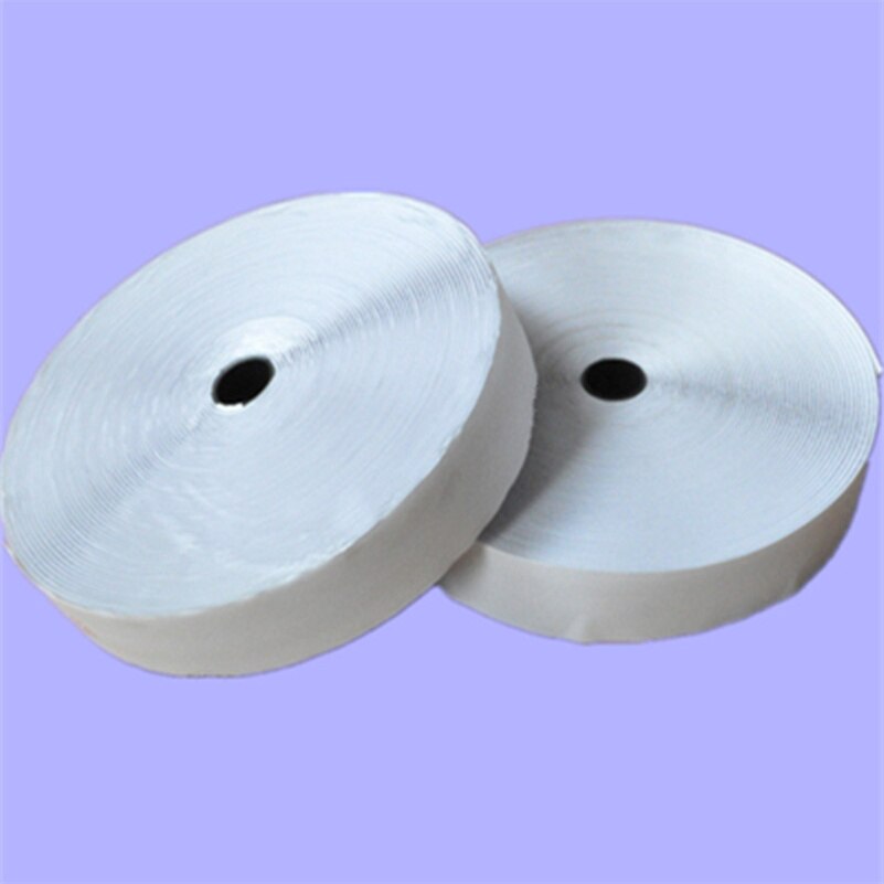 25 m * 25mm breedte Sticky Zelfklevende magic tape sticks Haak en Lus Tape Fastener Strip Effen Zwart lijm tpae AA7328