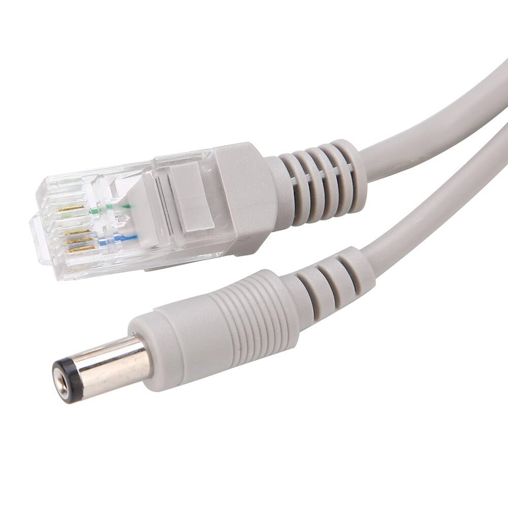 Cctv kabel  rj45 til videoovervågningskamera ethernet internet netværk dc power 2 in 1 udvidelses lan til dvr poe ip kamera