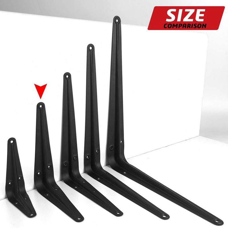 20 Shelf Brackets, Heavy-Duty Corner L-Shaped Bracket Decorative Brackets for Hanging, Metal Shelf Brackets