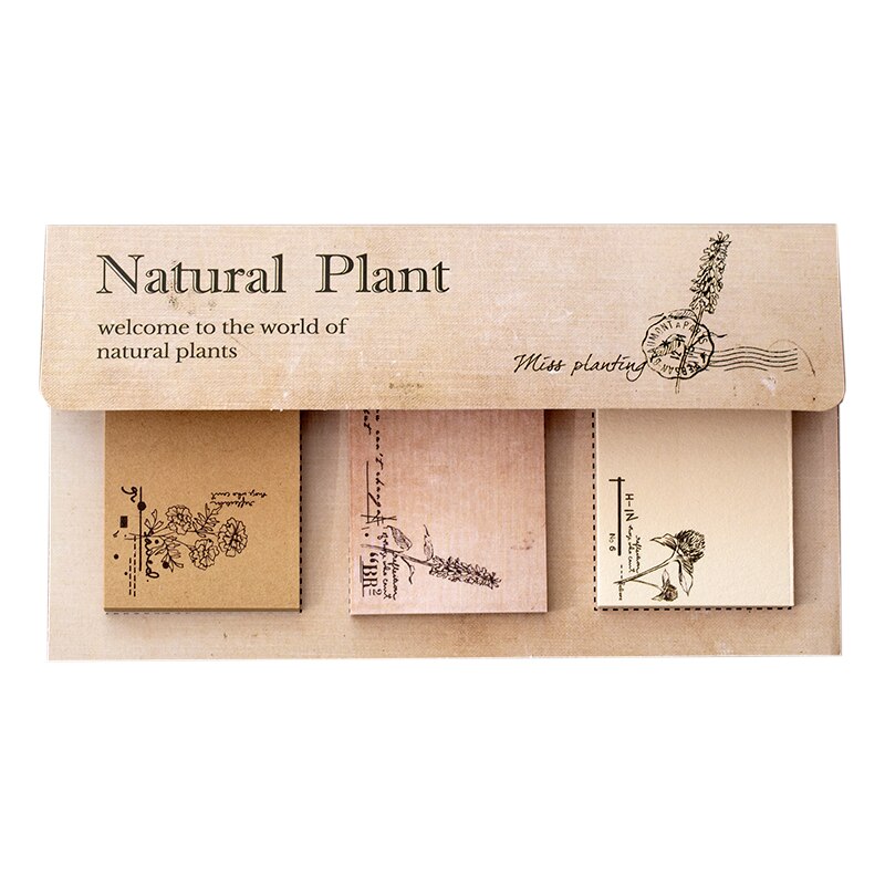 Paquete de Material de plantas Vintage, tarjeta de papel LOMO, diario de basura, planificador, álbum de recortes, papel de fondo artesanal decorativo Retro