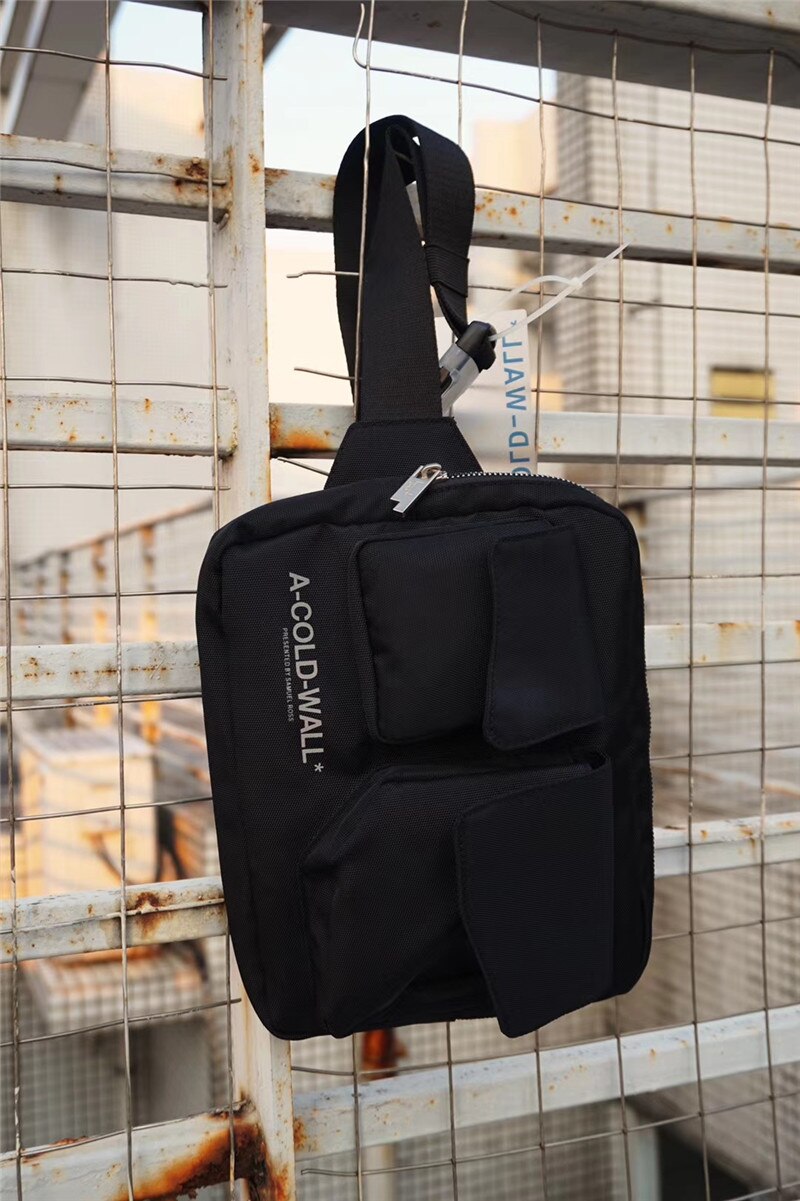 Sac à bandoulière en toile ACW pour hommes femmes, sacoche de bonne A-COLD-WALL A, sacoche de poitrine murale froide