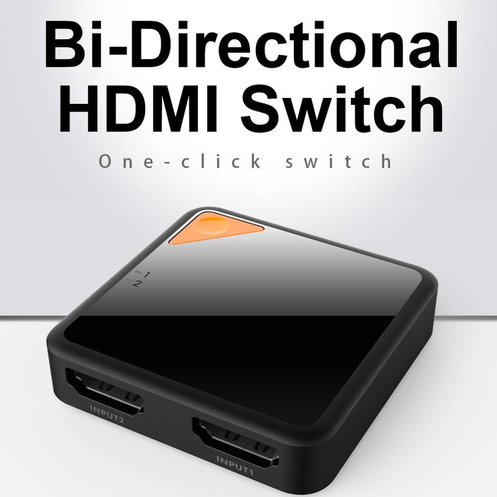 Hdmi Two-In-One-Out Smart Two-Way Switcher Provides Lossless Signal Transmission Video Formats Tools