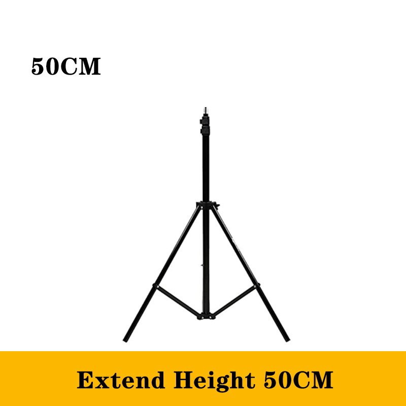 50/110/160/200cm Aluminum Light Photography Tripod Stand Photo Studio Tripods Light Stands for Softbox Umbrella Video Reflector: 50CM
