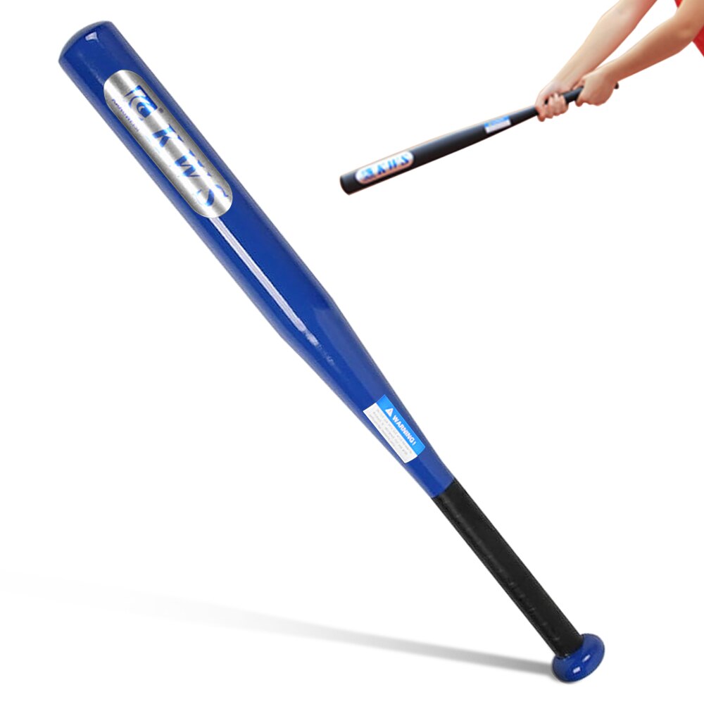 Baseball Bat 28 30 inch Carbon alloy Steel Baseball Bat Hard Ball Black Blue Red Training Softball Baseball Bat Stick sports: Blauw / 28 inch(70-71cm)