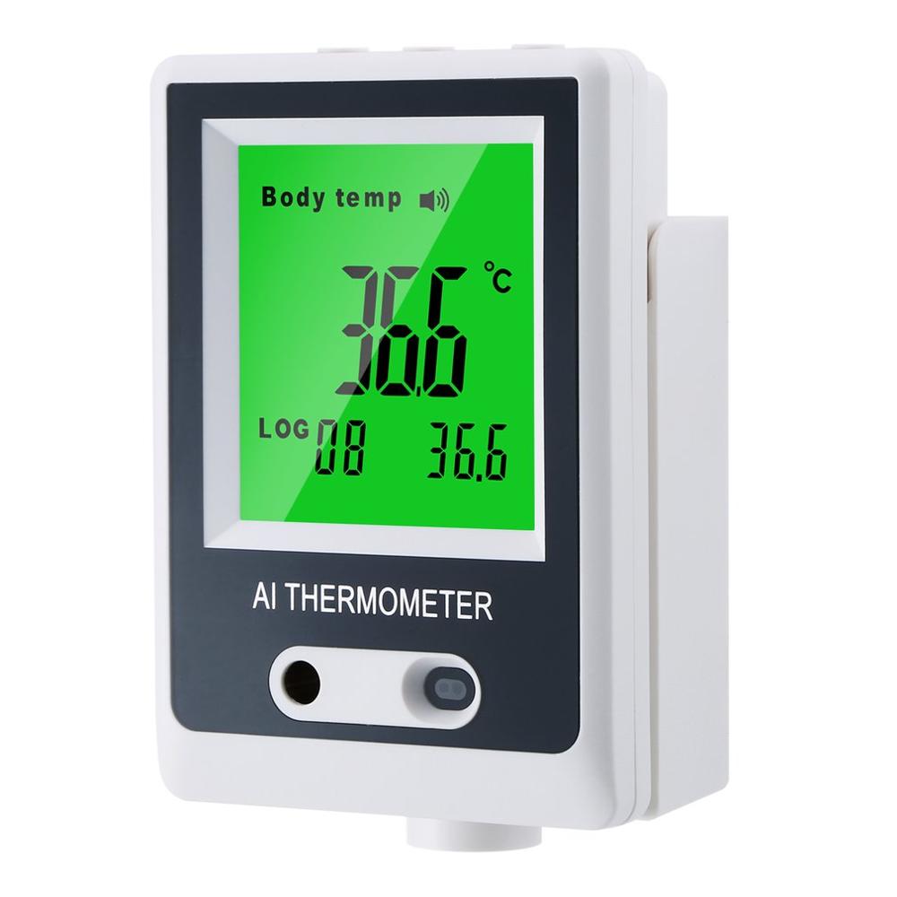 Berøringsfri termometer automatisk intelligent termometer vægmonteret digital infrarødt termometer temperaturmåling