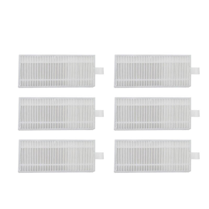 Filtros Hepa, paño de mopa, reemplazo de cepillo lateral para Cecotec Conga Series 4090, piezas de limpiador al vacío: 6pcs
