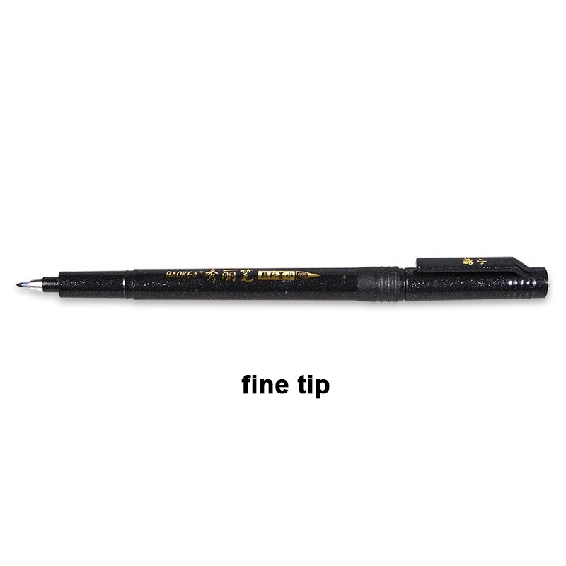 Pluma de caligrafía para escribir a mano, rotuladores de tinta negra, rotuladores de arte: C
