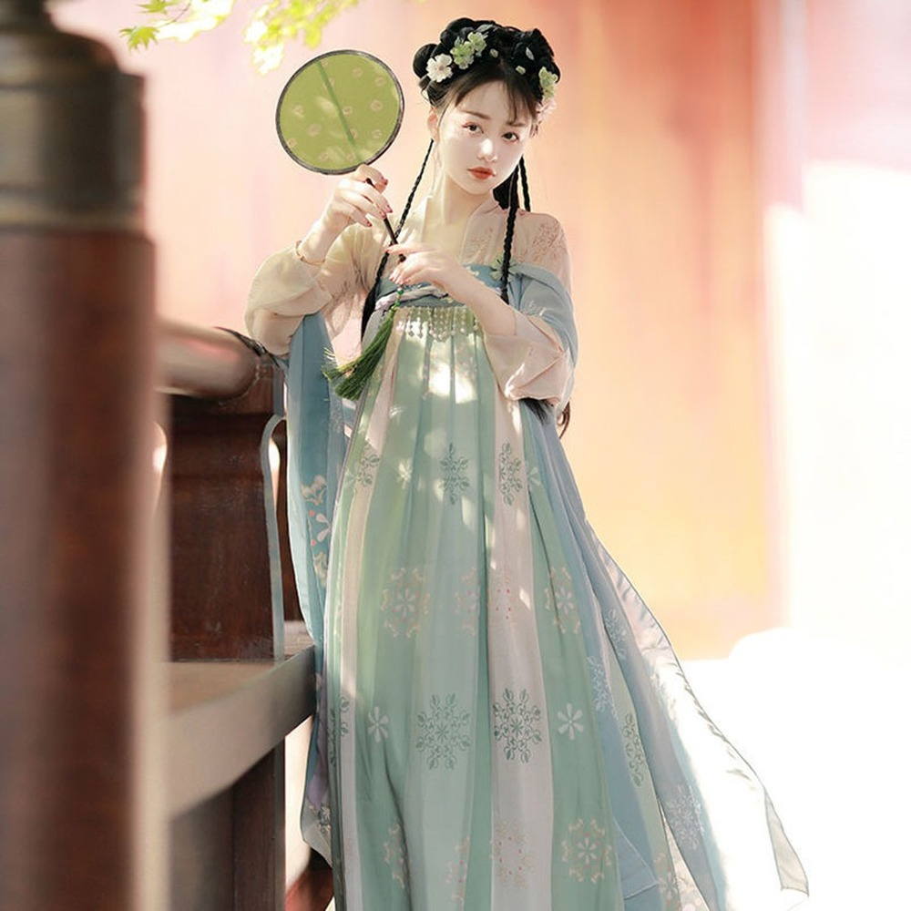 Hanfu – Costume de princesse pour femme, tenue traditionnelle chinoise élégante, Style ancien populaire Tang, vêtements de spectacle féerique, films