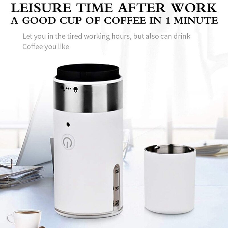 2 in 1 Capsule Mini Espresso Portable Coffee Maker and Cold Extraction USB Electric Coffee Powder Making Machine