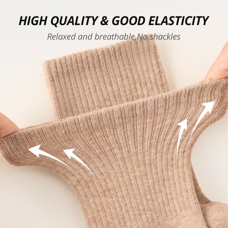 5/10 paires 95% coton peigné chaussettes hommes robe d'affaires chaussettes longues doux respirant printemps été chaussette colorée pour homme 5 paires/lot