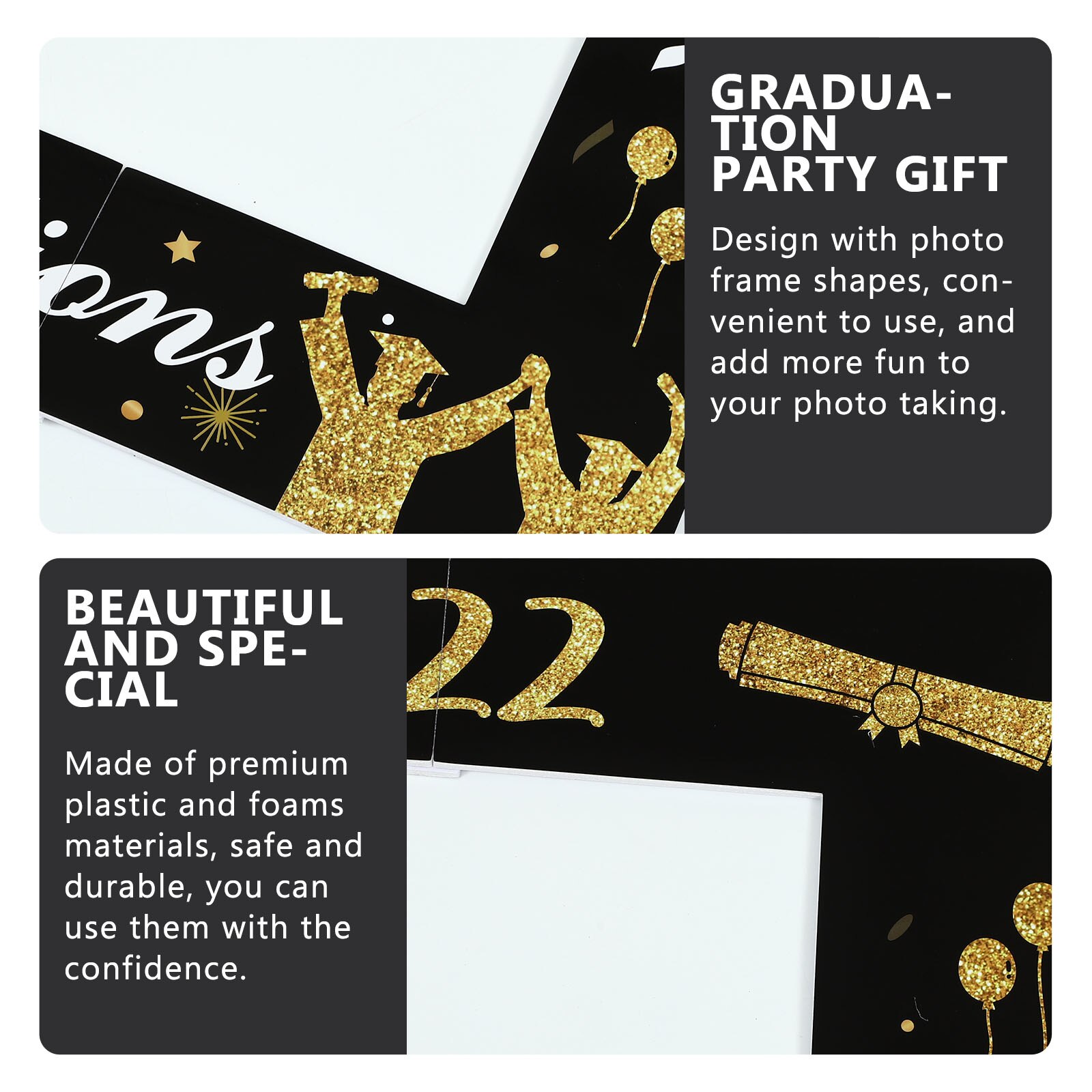 Graduation Decorative Frame Photo Prop Graduation Selfie Photo Prop Frame Prop