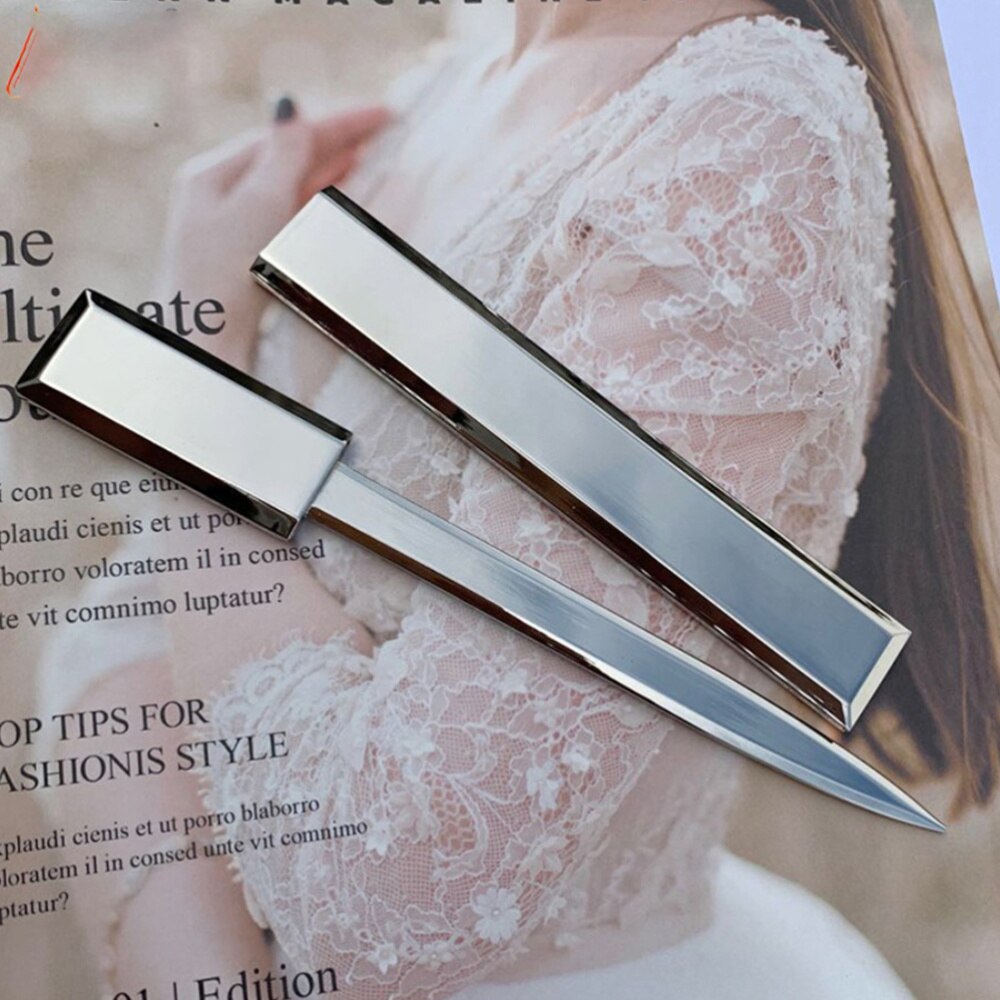 1 Set Metal Letter Opener Mini Sharp Letter Envelope Opener Safety Papers Cutter