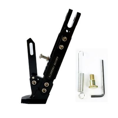 CNC Upgrade Foot Support for KUGOO G-Booster G2 Pro Electric Scooter Kick Stand Parking Bracket Adjustable Kickstand Parts: Blcak