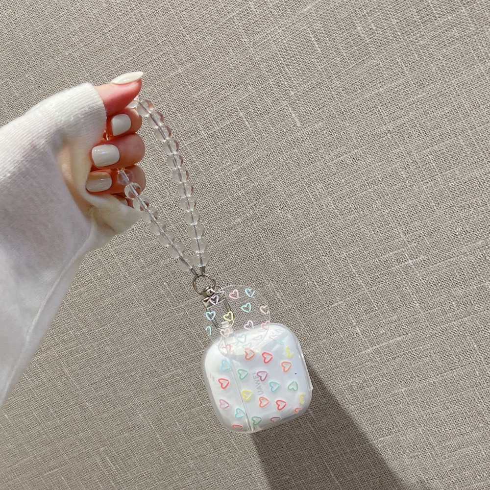 Transparent Earphone Protective Case Bracelet Key Chain Shockproof Bluetooth Earphone Case Portable for HUAWEI FreeBuds SE2
