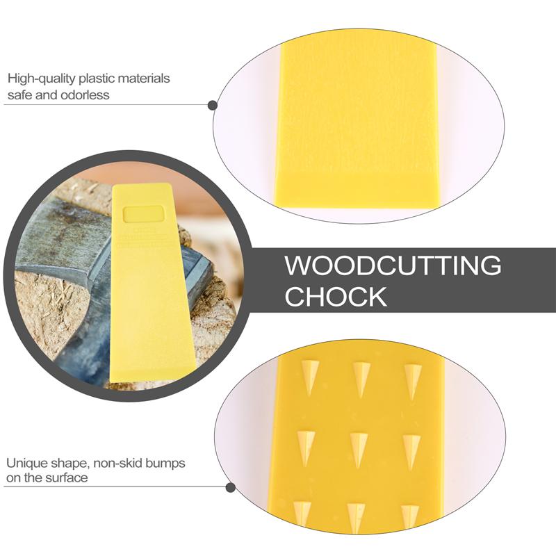 1 ud. Cuña de tala útil dispositivo de registro cuña de tala de plástico herramienta luminiscente duradera cuña de corte de madera portátil