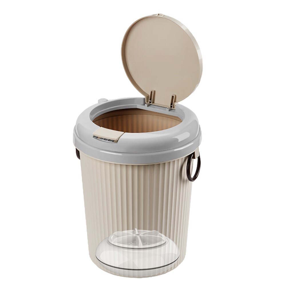 Portable Washing Machine for Makeup Brush Pants 18W USB Powered Compact Laundry Washer: White