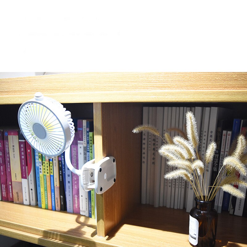 Usb Clip Small Fan Room With Light Mini Portable Charging Desktop Mute Small Fan Child Safety Fan Summer Home Essentials