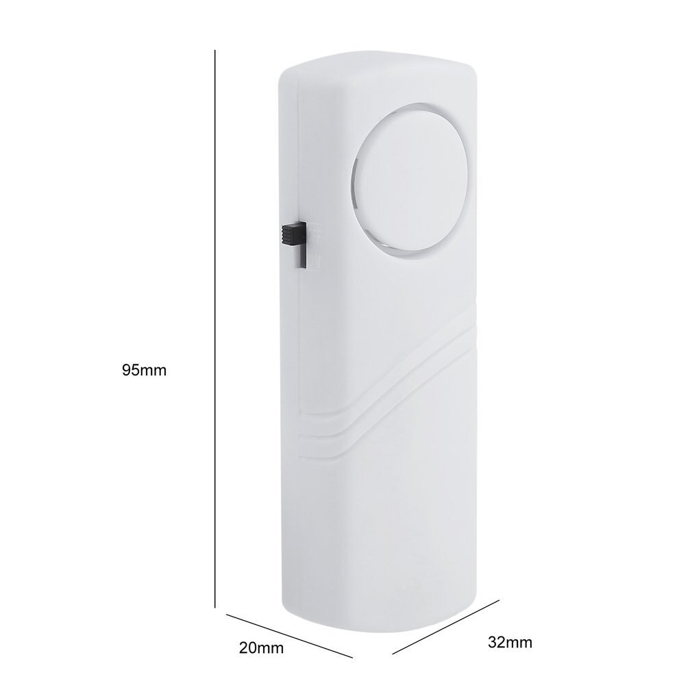 Door Window Wireless Burglar Alarm with Magnetic Sensor Home Safety Wireless Longer System Security Device 90dB White