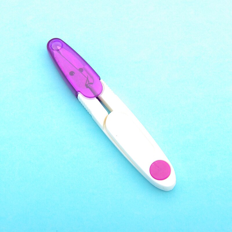 1PCS U-shaped Small Scissors With Plastic Handle, Stainless Steel Scissors Embroidery Craft CrossStitch Scissors DIY Home Tools
