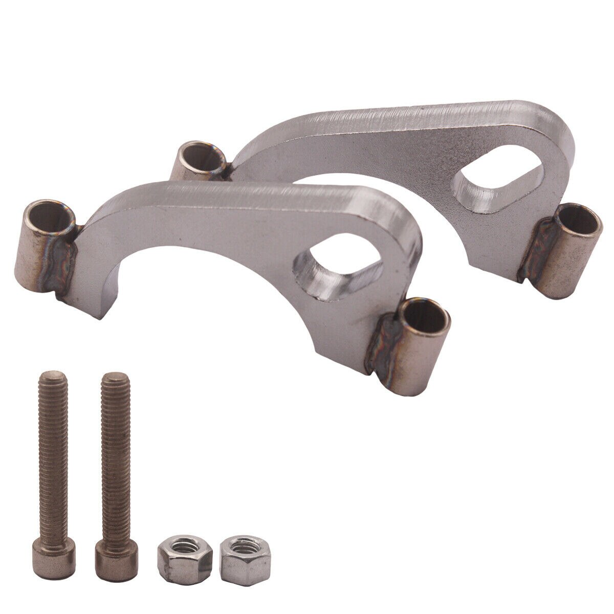 2.5" inch Exhaust Flange Flat Oval Split Repair Replacement made of mild steel