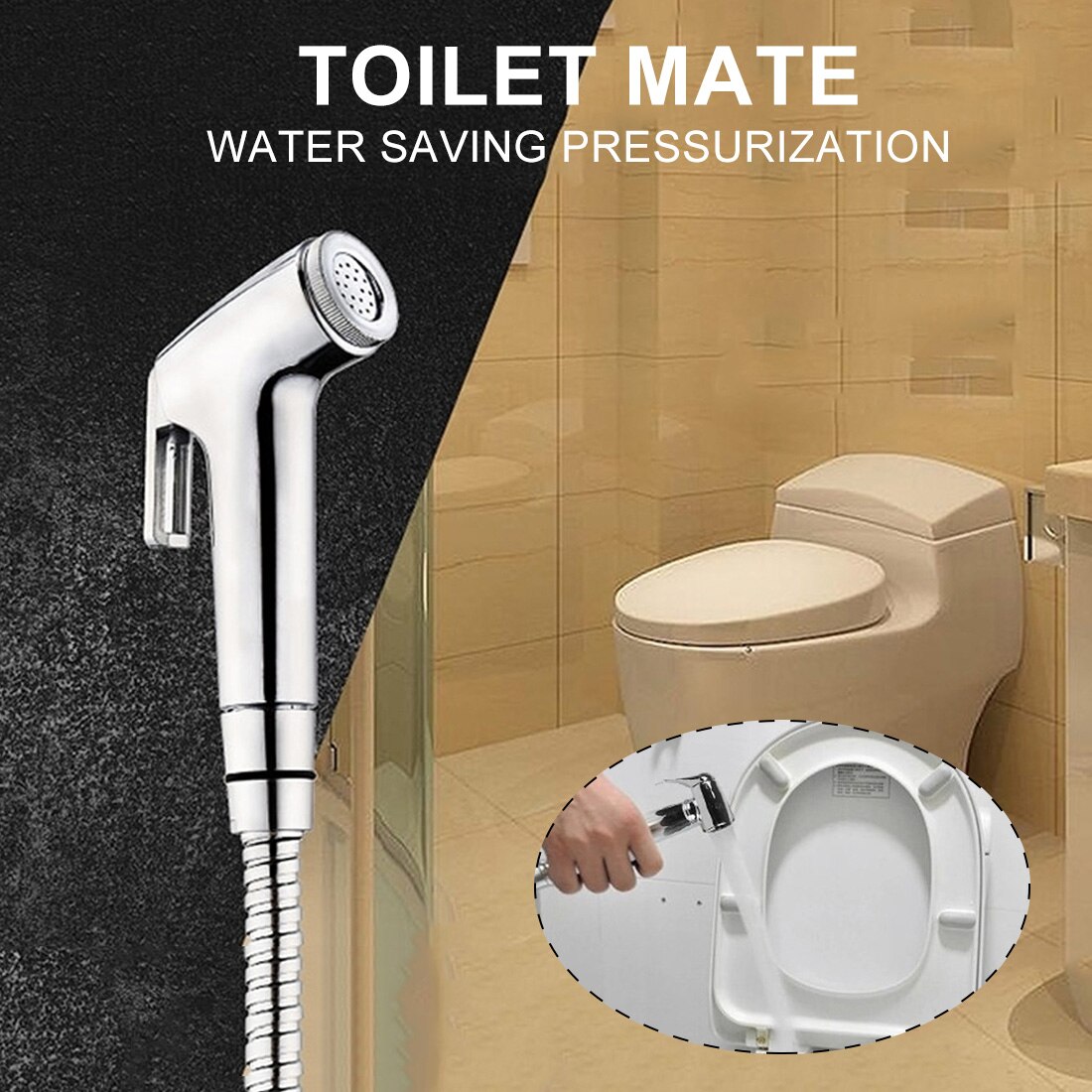 Handheld Bidet Sproeier Set Rvs Hand Bidet Kraan Voor Badkamer Handspuit Douchekop Zelfreinigende Goedkope