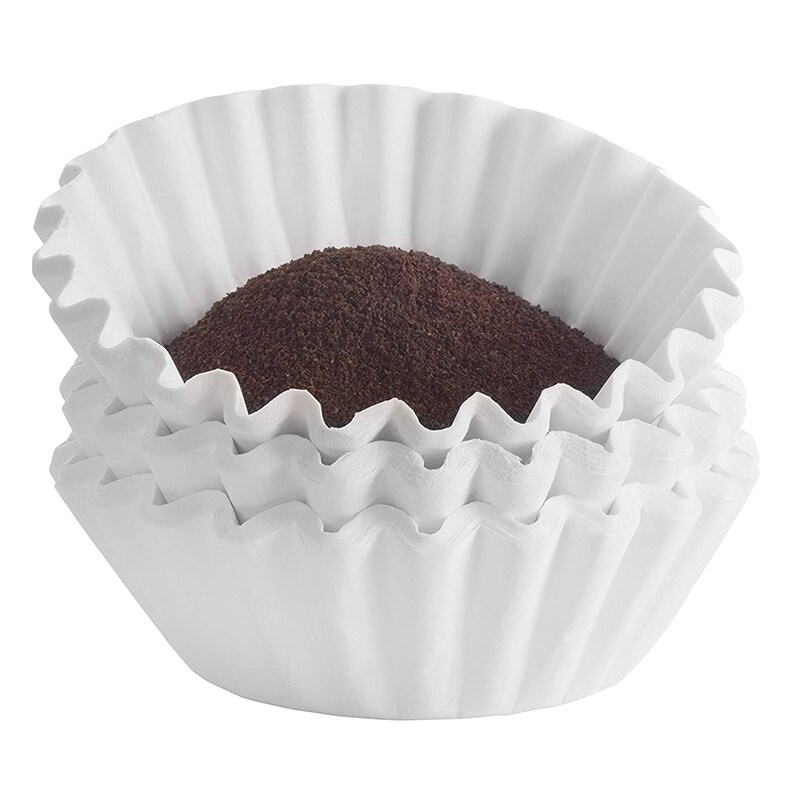500Pcs 8/12 Cups Size Coffee Filters for Wilbur Curtis, Bloomfield, Bunn Coffee Maker Filters - White